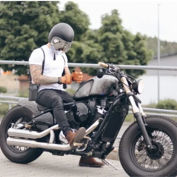 Motorcycle Gloves for Men,Leather Touch Screen Riding Driving Gloves